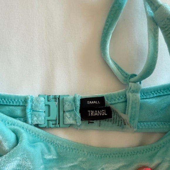 Triangl Swimwear Aqua Velvet Bikini Top - Picture 4 of 4